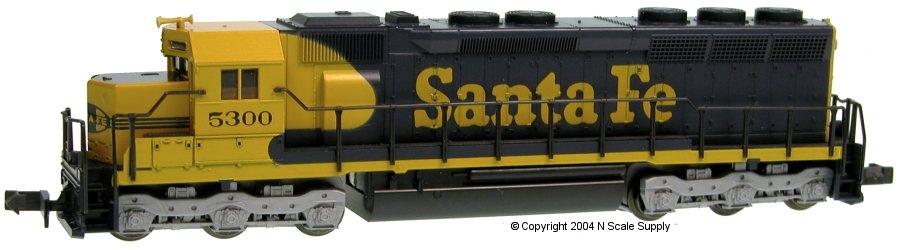 AT&SF - Diesel - SD-45, Low Hood w/DB, Warbonnet  with DCC - Kato 176-311